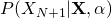  P(X_{N+1} | \mathbf{X}, \alpha)