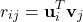 \[ r_{ij} = \mathbf{u}_{i}^{T} \mathbf{v}_{j} \]