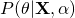 P(\theta | \mathbf{X}, \alpha)